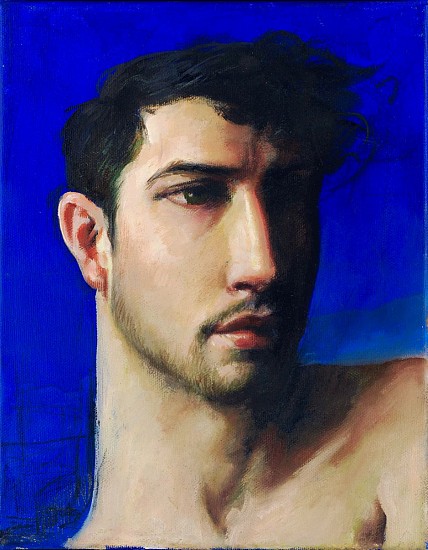 ANDRE SERFONTEIN, A STUDY IN BLUE VI
OIL ON CANVAS