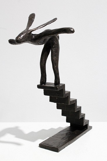 GUY DU TOIT, HARE DIVING OFF STAIRS
2020, BRONZE