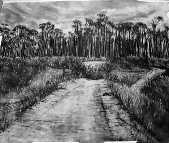 on the way to the clay dam