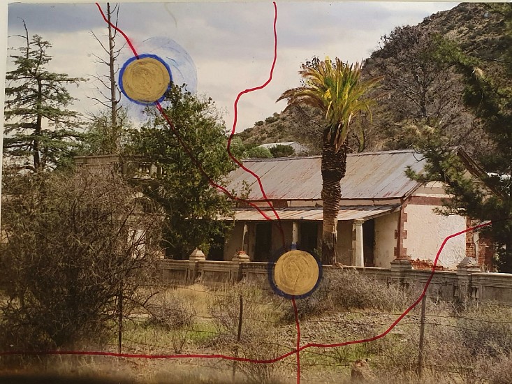 LIZA GROBLER, DEELFONTEIN DRAWING 44
2020, MIXED MEDIA ON ARCHIVAL PRINT