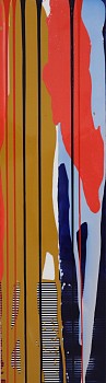 liberty battson for the love of art 2k automotive paint on canvas on board 180 x 50cm gkac 11908