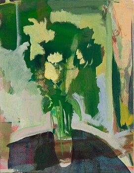hoogervorst green flowers 2022 oil on canvas 48 x 62cm