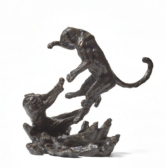 DYLAN LEWIS, S455 PLAYING LEOPARD PAIR II MAQUETTE
2023, BRONZE