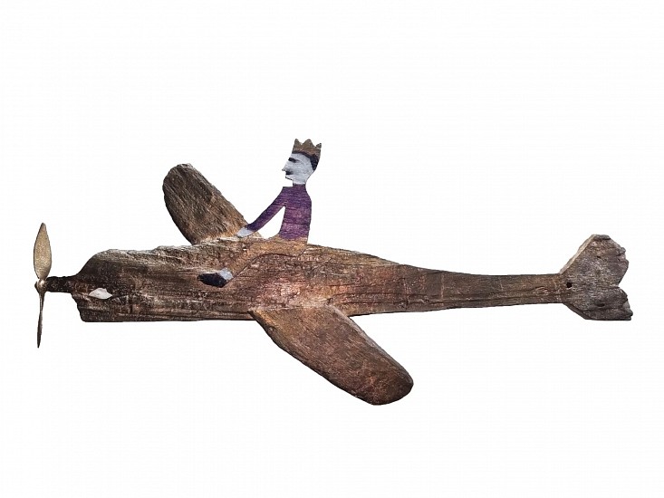 BEEZY BAILEY, AIRPLANE KING (WALL MOUNTED)
2023, HAND-PAINTED BRONZE