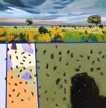 Jaco Roux Green Satara III oil on canvas GKAC