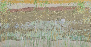 Chilojo Hills Gonarezhou Zimbabwe embroidery and appliquÃƒÂ© on silk