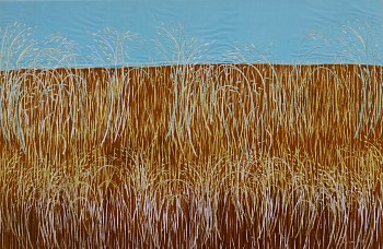 Liuwa Plains Zambia embroidery and appliquÃƒÂ© on velvet and chiffon