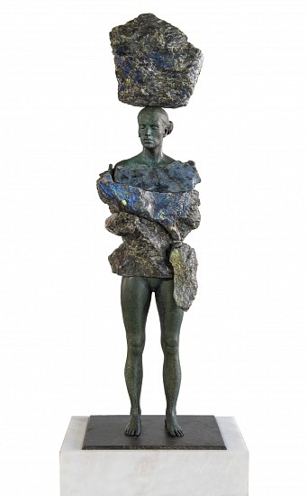 ANGUS TAYLOR, DEDUCT SERIES II (LABRADORITE)
2024, BRONZE & LABRADORITE