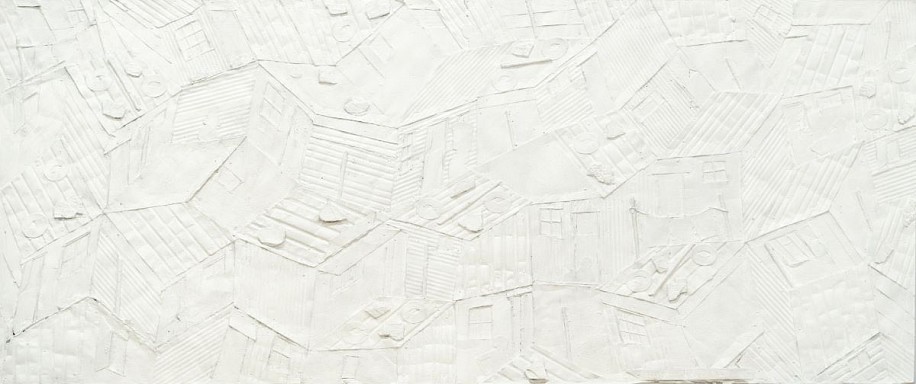 VUSI KHUMALO, ABSTRACT IN WHITE
2024, MIXED MEDIA COLLAGE ON PLYWOOD BOARD