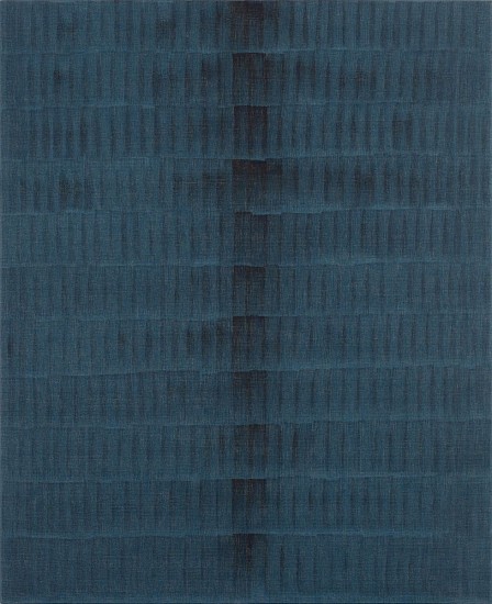 CATHY ABRAHAM, LIFE OF INDIGO
2024, OIL ON RAW BOOK LINEN