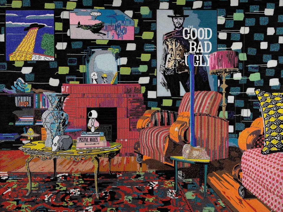 Theres nothing I'm afraid of, glass beads, 150x120cm.sml