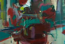 hoogervorst flowers in the window i 2024 oil on canvas 120 x 100cm