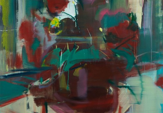 hoogervorst flowers in the window i 2024 oil on canvas 120 x 100cm