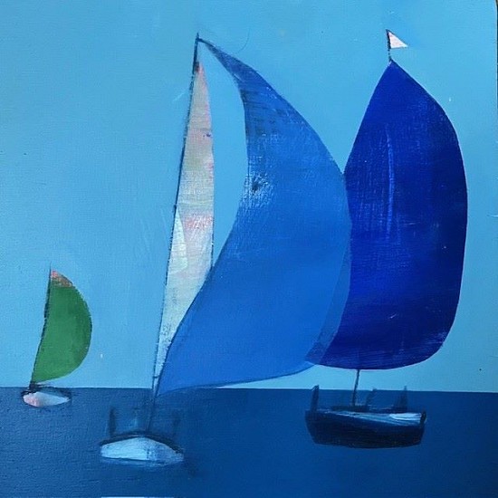 LOUISE MASON, FAIR WINDS AND FOLLOWING SEAS 3
OIL ON BOARD