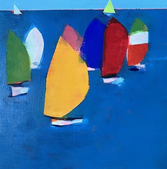 LOUISE MASON, FAIR WINDS AND FOLLOWING SEAS 5
OIL ON BOARD