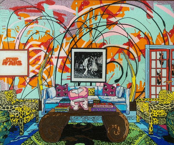 NORMAN O'FLYNN, INTERIOR WITH SIDIBE
GLASS BEADS