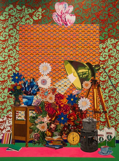 TAFADZWA TEGA, GREEN LIGHT
MIXED MEDIA ON CANVAS