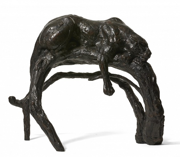 DYLAN LEWIS, S492 SLEEPING LEOPARD MAQUETTE II
BRONZE