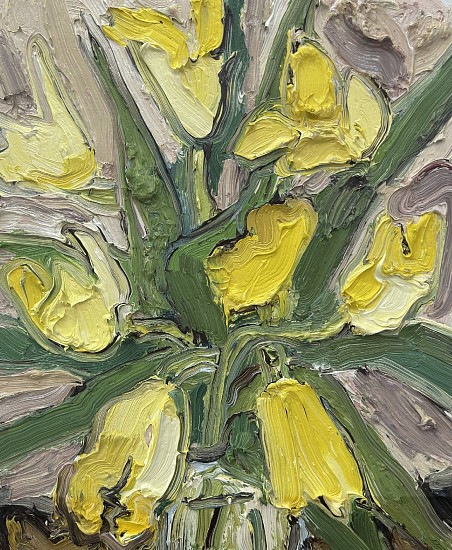 ERIN CHAPLIN, YELLOW AND PINK
OIL ON CANVAS