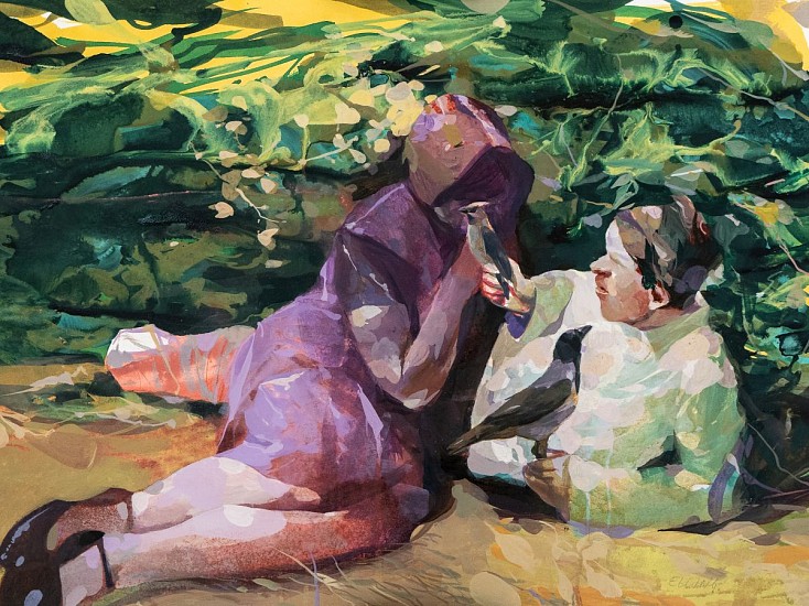 LARS ELLING, THE TRADE
2026, INK & GOUACHE ON CANSON PAPER