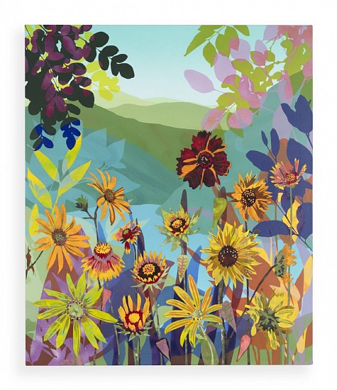 NEILL WRIGHT, MEET ME IN THE CROWD
2025, ACRYLIC SPRAY PAINT AND POLYESTER ON CANVAS