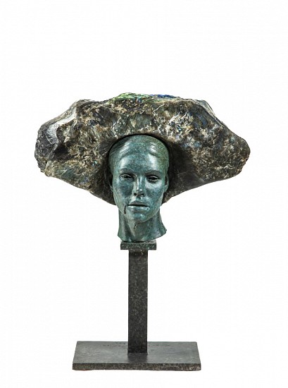 ANGUS TAYLOR, DEMETER MAQUETTE
2024, BRONZE AND LABRADORITE ON STEEL BASE